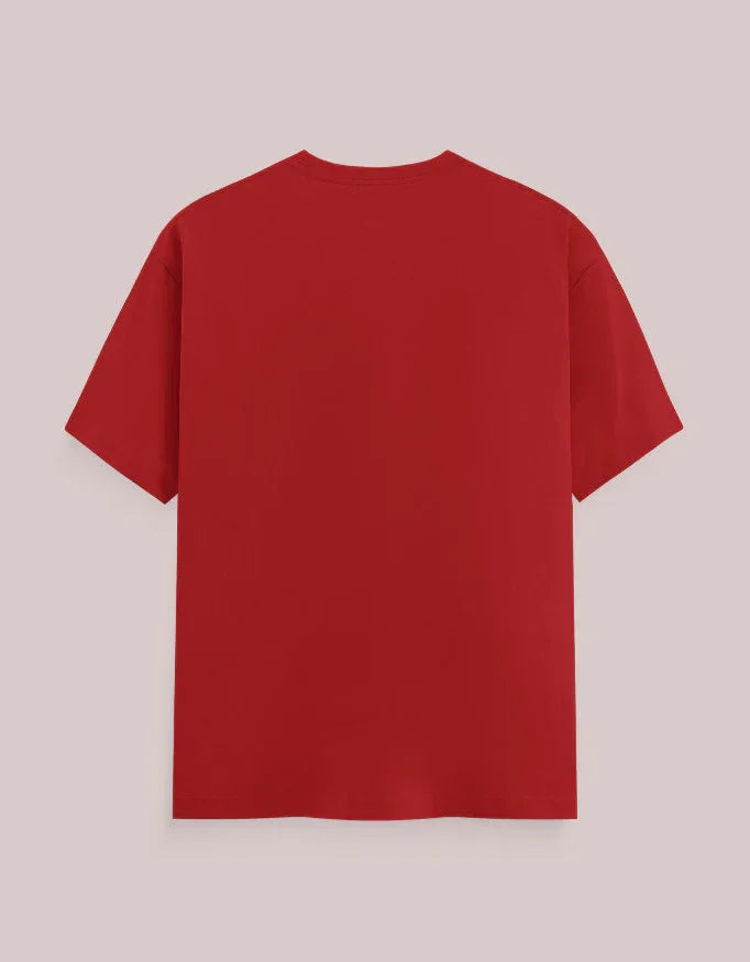 Solid Red Plus Size Classic Crew T-Shirt for Men - Not So Suttle