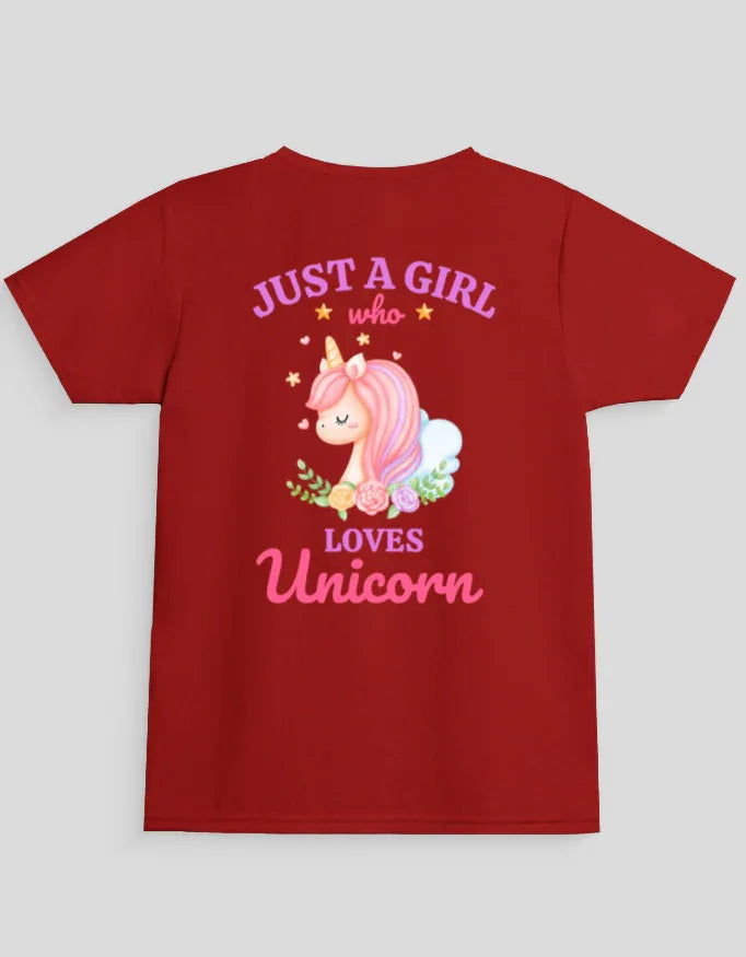Unicorn Graphic T-Shirt for Girl's - Not So Suttle