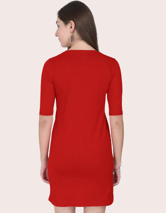 Red T-Shirt Dress - Not So Suttle