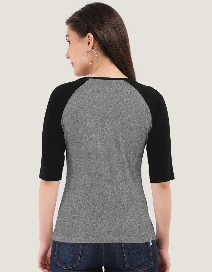 Women's Raglan 3/4th sleeves T-Shirt - Not So Suttle