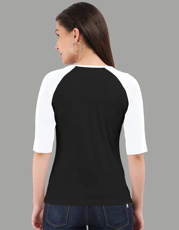 Women's Raglan 3/4th sleeves T-Shirt - Not So Suttle