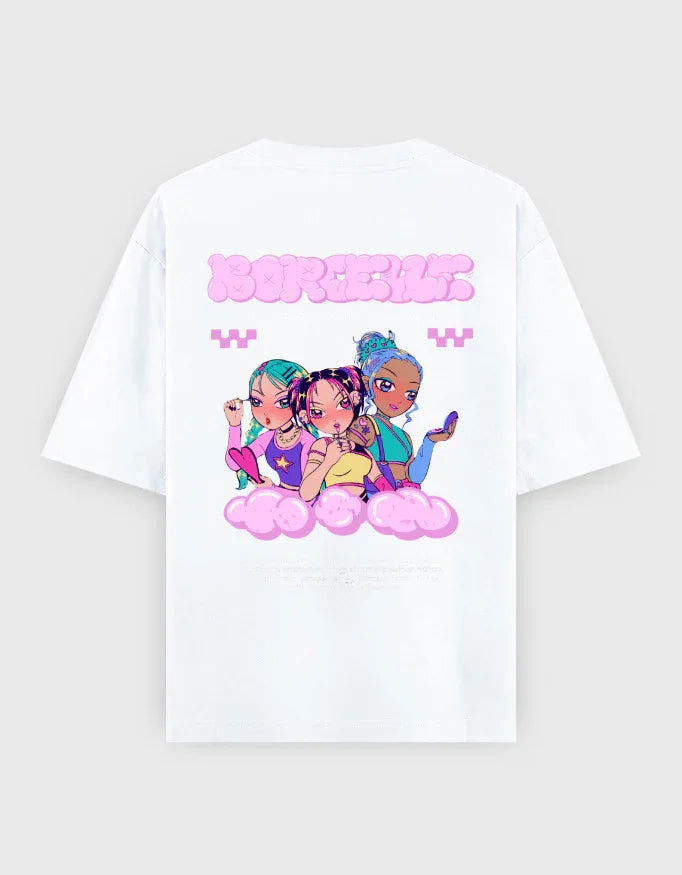 Borocelle Graphic Oversized Classic T-Shirt for Women - Not So Suttle