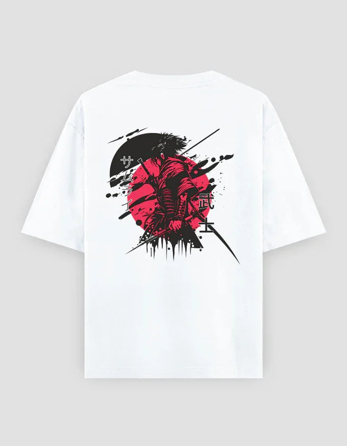 Samurai Sword Graphic Oversized Classic T-Shirt for Men - Not So Suttle