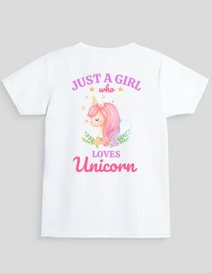 Unicorn Graphic T-Shirt for Girl's - Not So Suttle