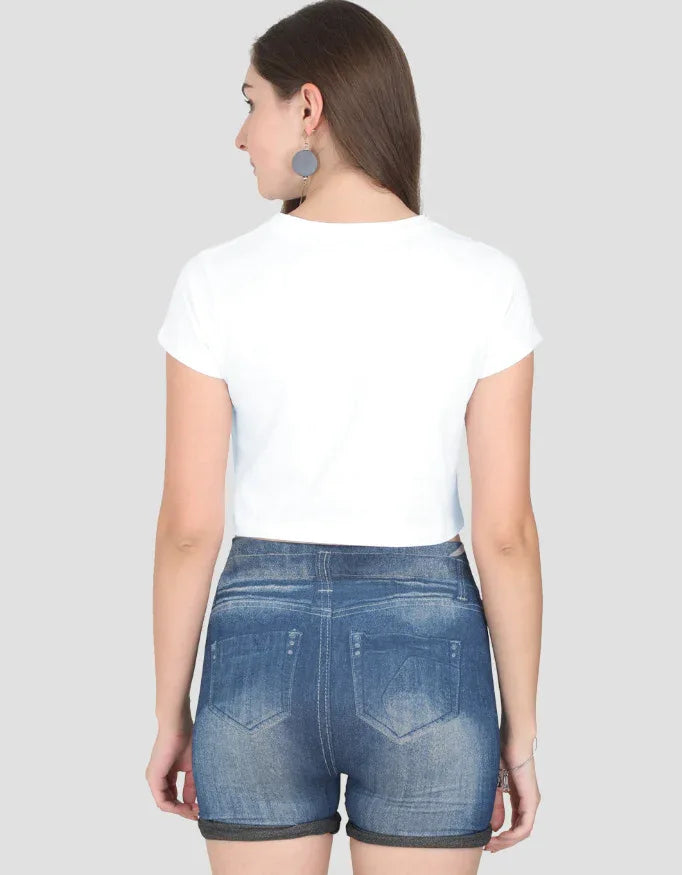 Think Graphic Crop Top for Women - Not So Suttle