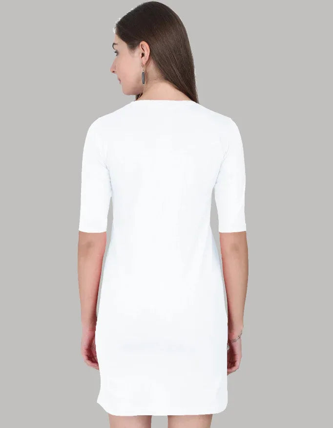 White T-Shirt Dress - Not So Suttle