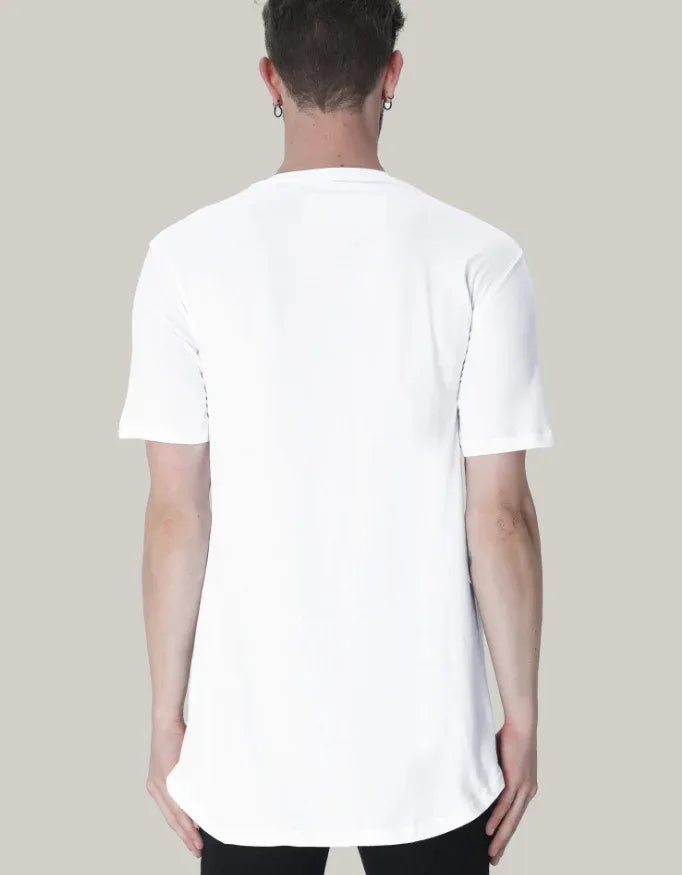 Men's Longline Curved Tee - Not So Suttle