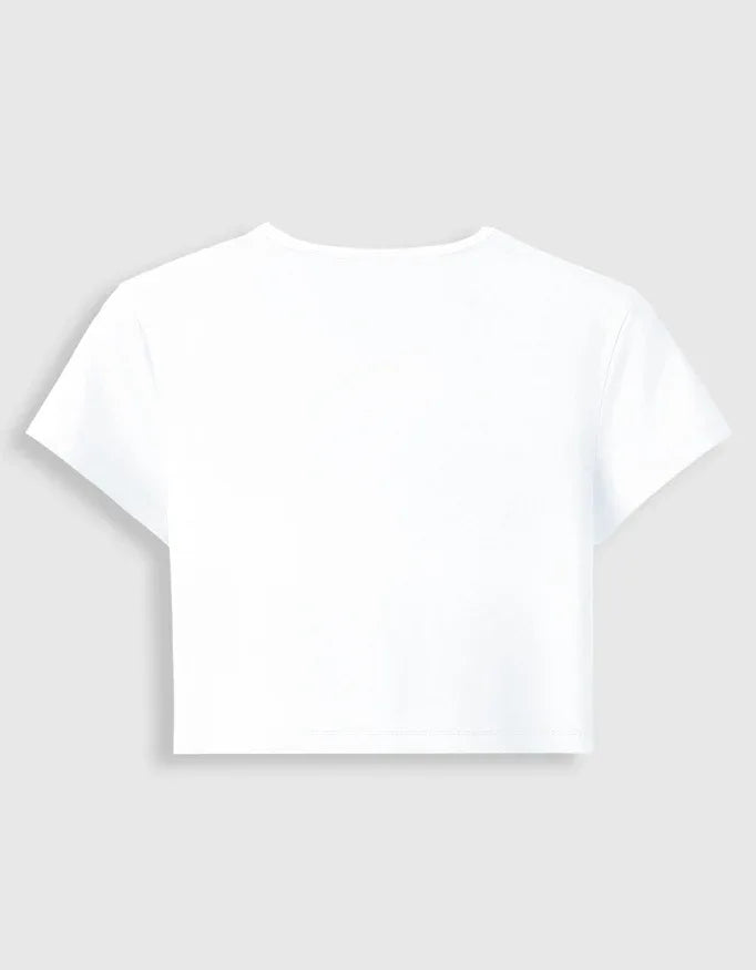 Unbeatable Graphic body-hugging fit Baby Tee for Women - Not So Suttle