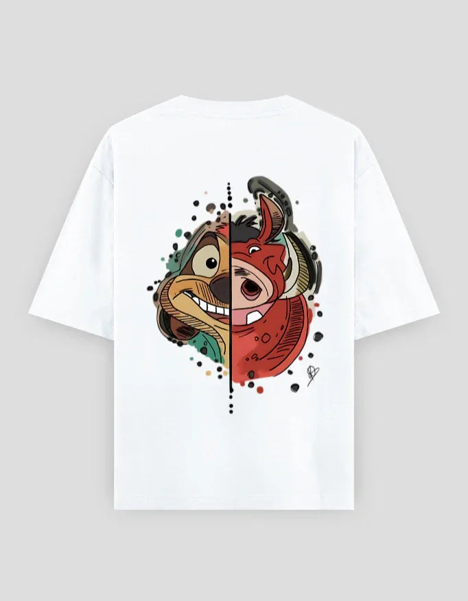 Hakuna Matata Graphic Oversized Classic T-Shirt for Men - Not So Suttle