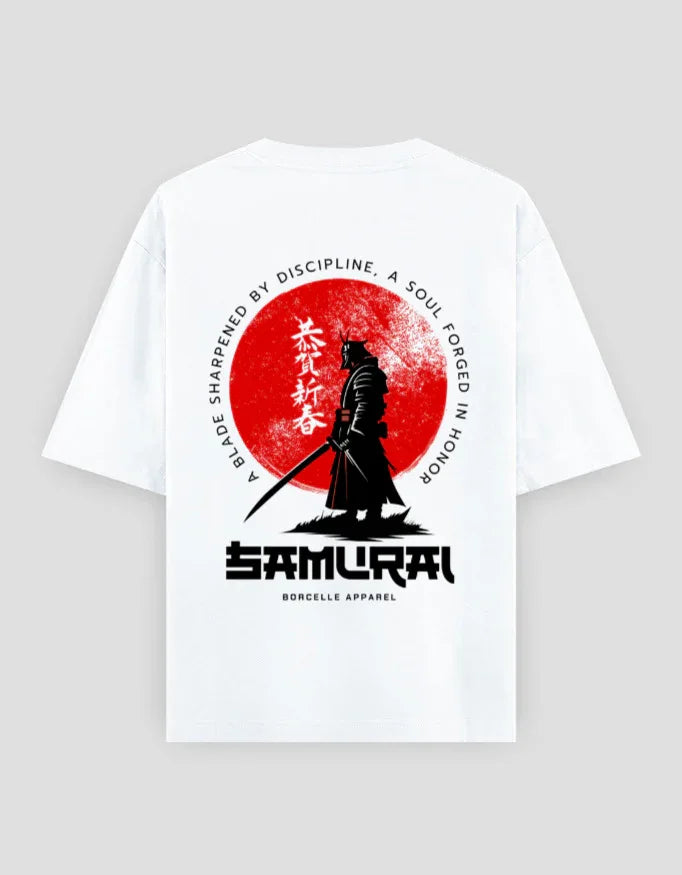 Samurai Graphic Oversized Classic T-Shirt for Men - Not So Suttle