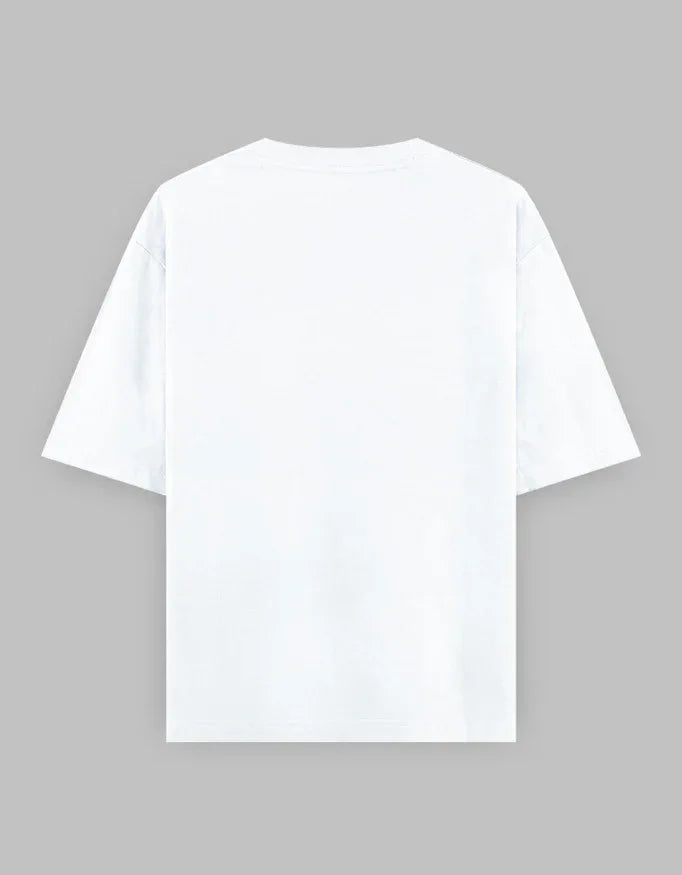 Solid White Oversized Classic T-Shirt for Men - Not So Suttle