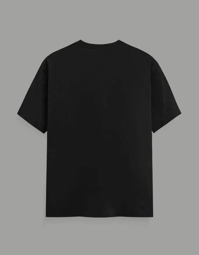 Solid Black Classic Crew T-Shirt for Men - Not So Suttle