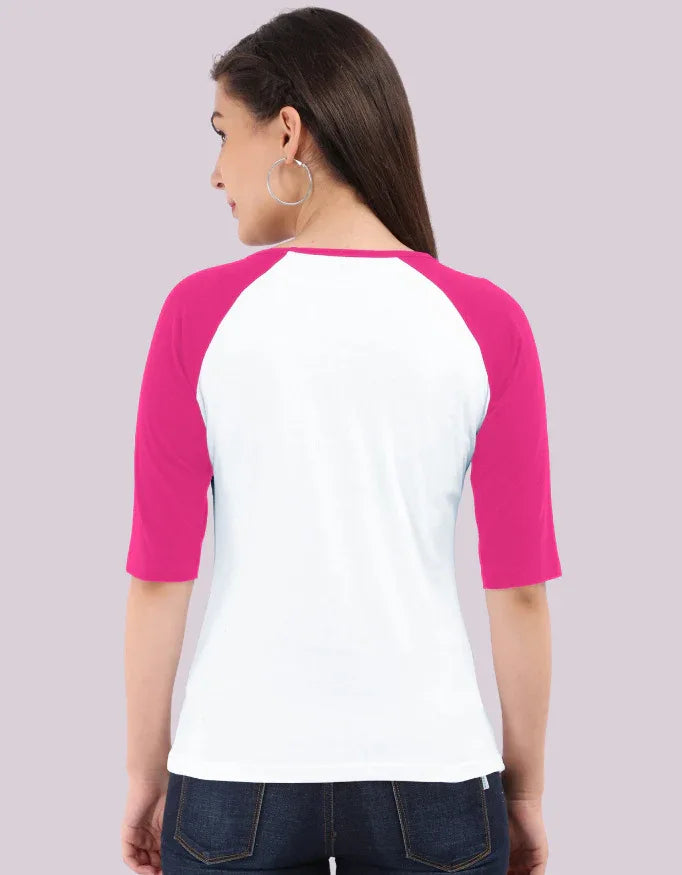 Women's Raglan 3/4th sleeves T-Shirt - Not So Suttle