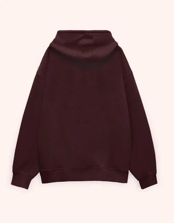 Maroon Oversized Hoodie for Men - Not So Suttle
