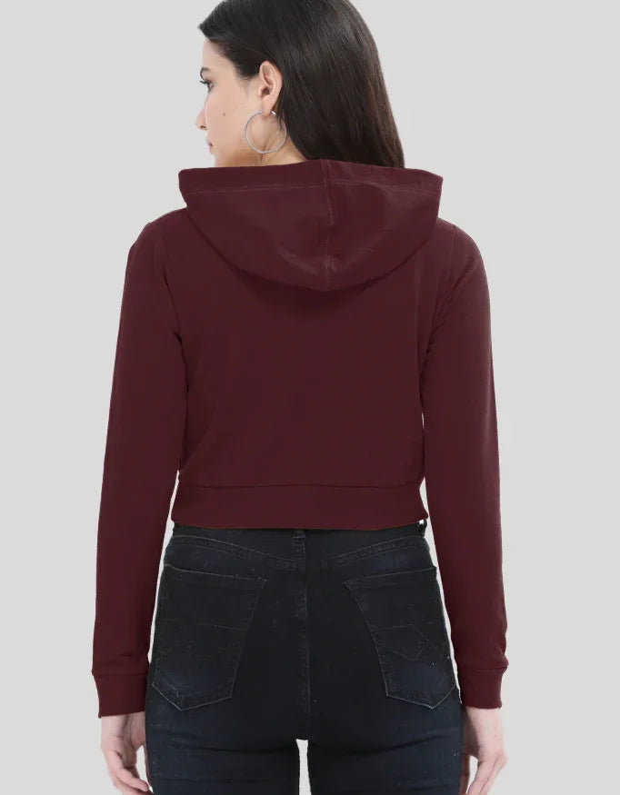 Go Go Girl Graphic Cropped Hoodie for Women - Not So Suttle
