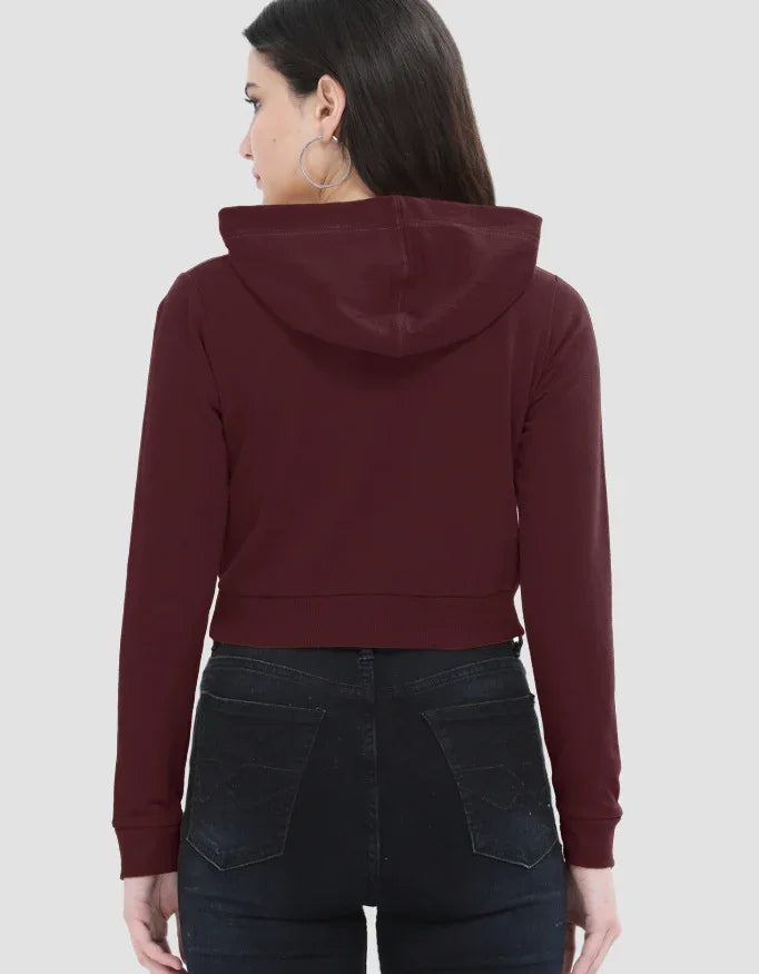 Good Vibes Only Graphic Cropped Hoodie for Women - Not So Suttle