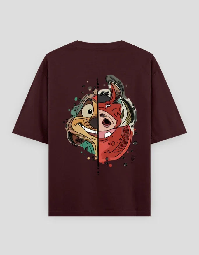 Hakuna Matata Graphic Oversized Classic T-Shirt for Men - Not So Suttle