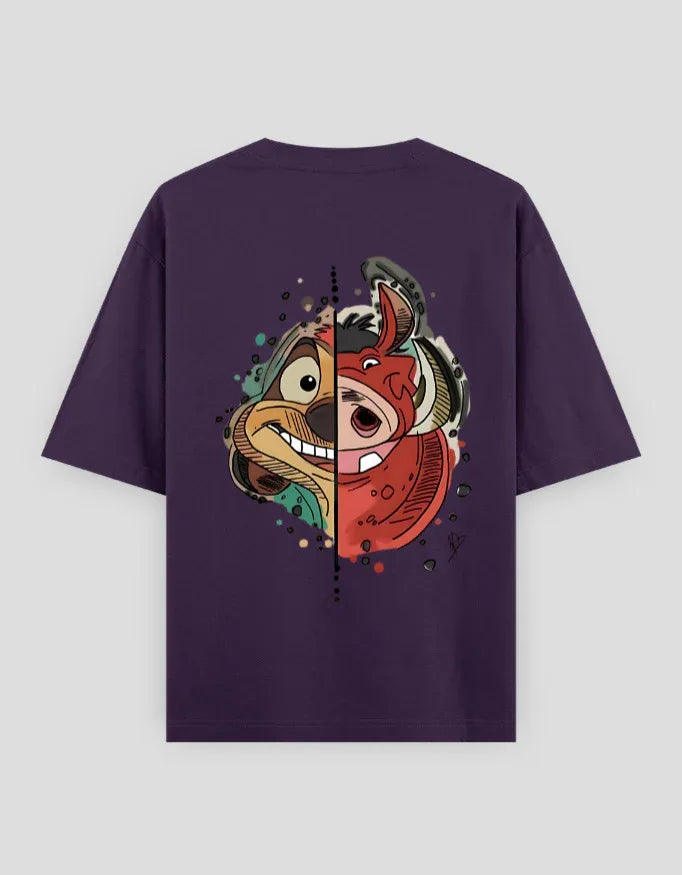 Hakuna Matata Graphic Oversized Classic T-Shirt for Men - Not So Suttle