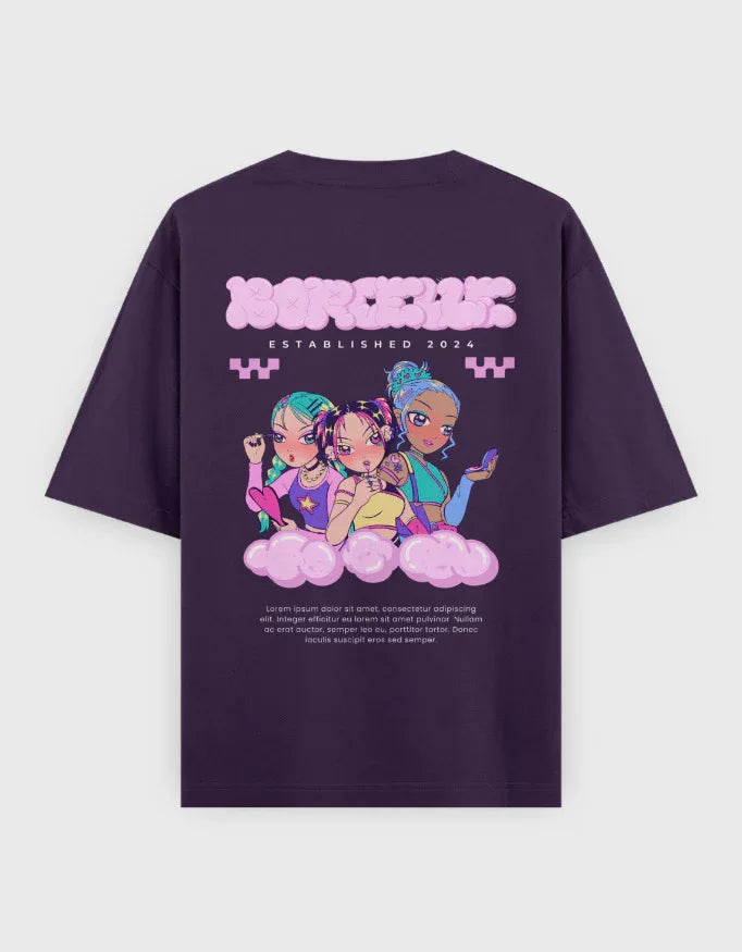 Borocelle Graphic Oversized Classic T-Shirt for Women - Not So Suttle