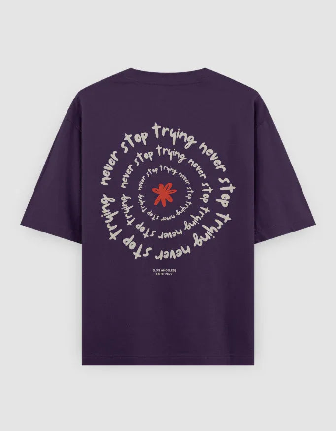 Never Stop Trying Oversized Classic T-Shirt for Women - Not So Suttle