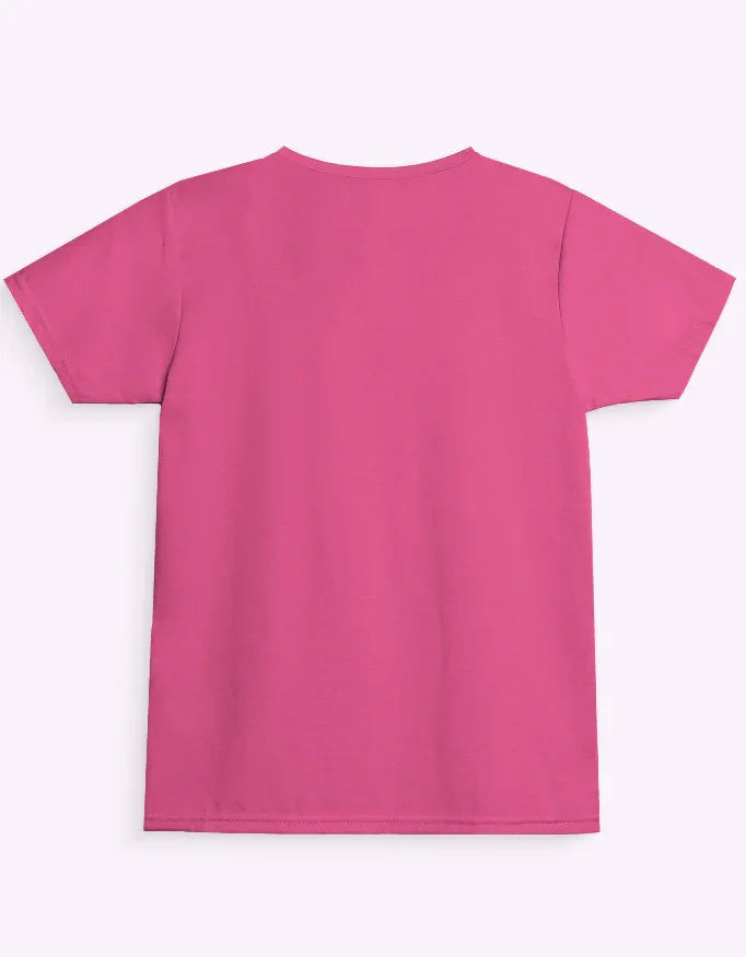 Girl's Crew Neck Pink T-Shirt - Not So Suttle