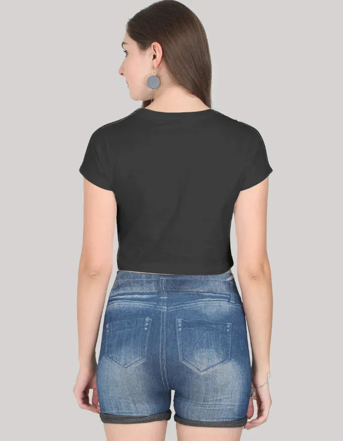 Black Crop Top - Not So Suttle