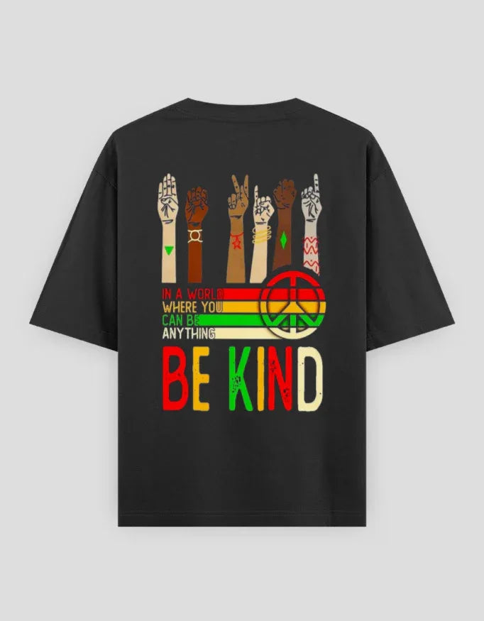Be Kind Graphic Oversized Classic T-Shirt for Men - Not So Suttle