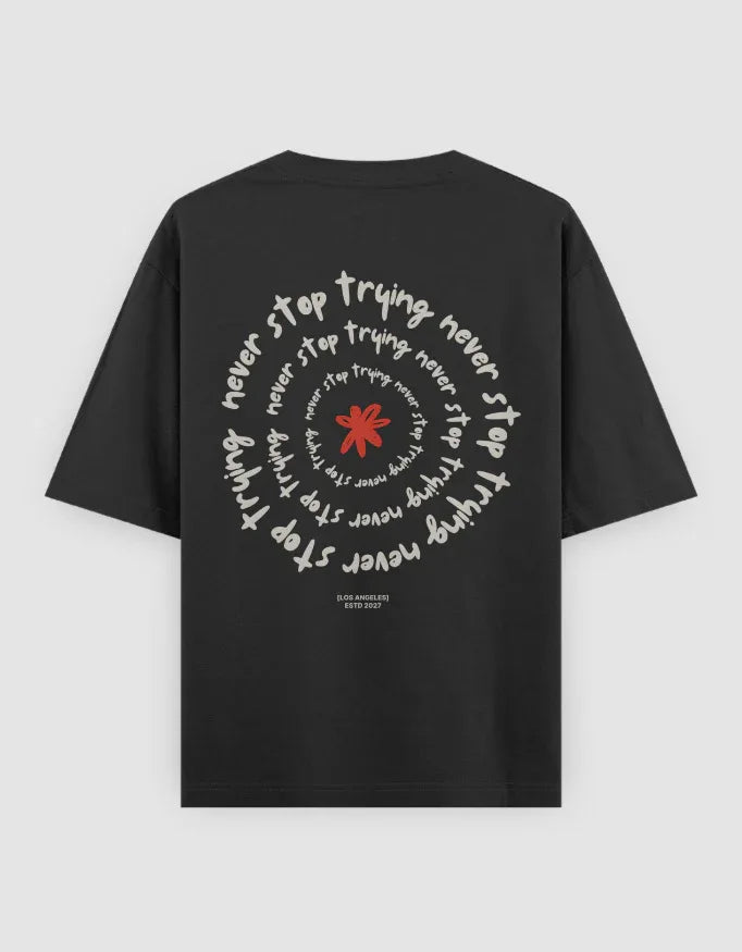 Never Stop Trying Oversized Classic T-Shirt for Women - Not So Suttle