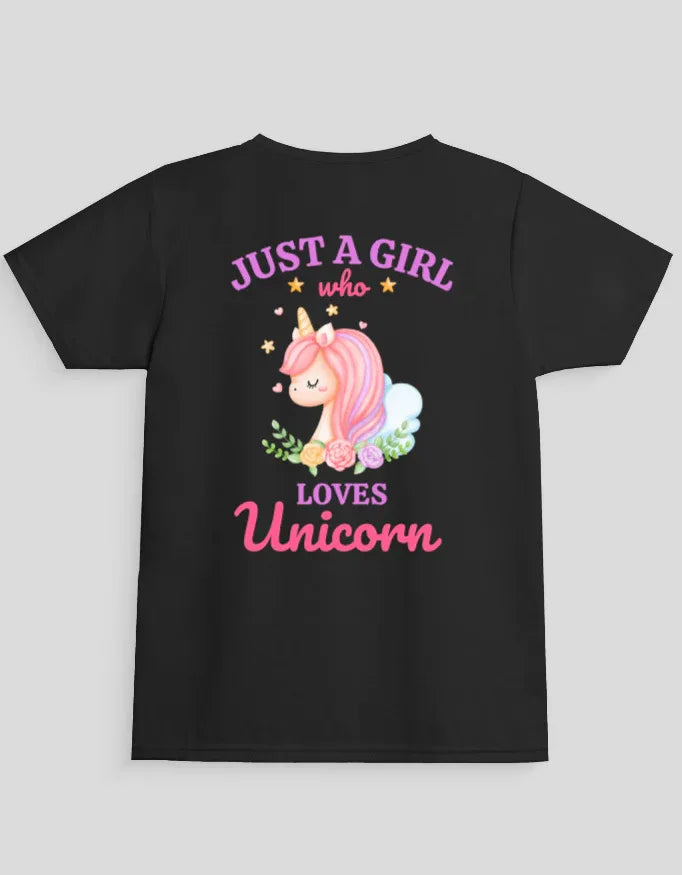 Unicorn Graphic T-Shirt for Girl's - Not So Suttle