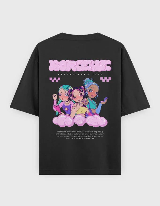 Borocelle Graphic Oversized Classic T-Shirt for Women - Not So Suttle