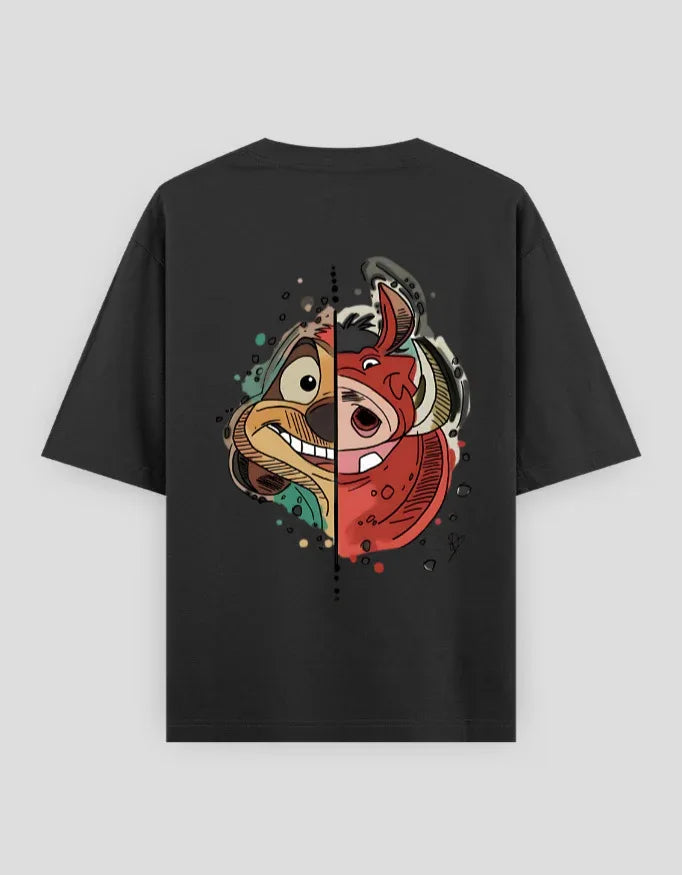 Hakuna Matata Graphic Oversized Classic T-Shirt for Men - Not So Suttle