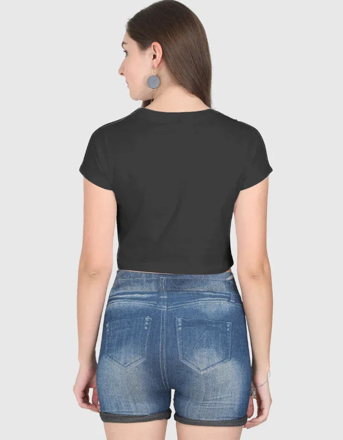 Up to the Stars Graphic Crop Top for Women - Not So Suttle