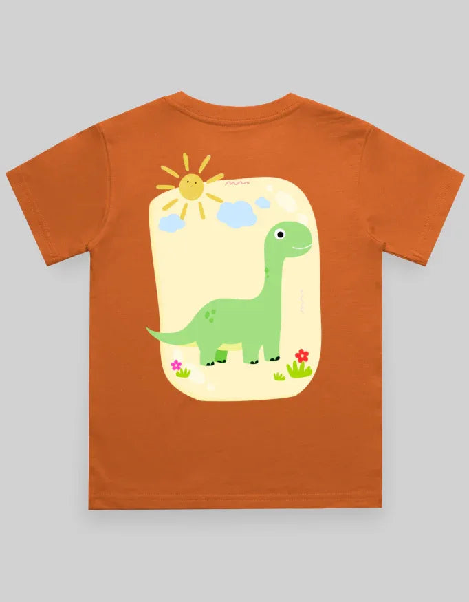 Dino Sun Graphics T-Shirt for Boys - Not So Suttle