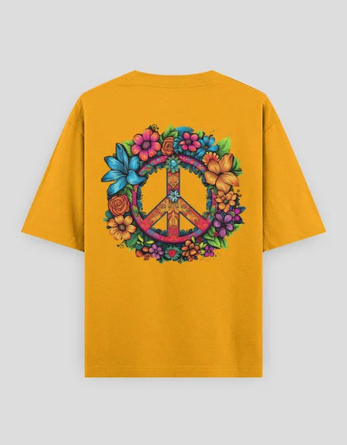 Peace Graphic Oversized Classic T-Shirt for Women - Not So Suttle