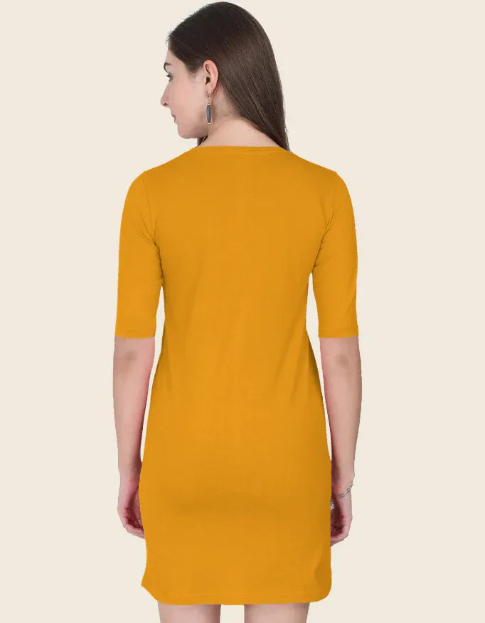 Golden Yellow T-Shirt Dress - Not So Suttle