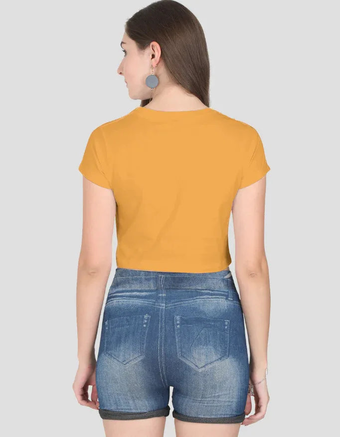 Smiley Graphic Crop Top for Women - Not So Suttle