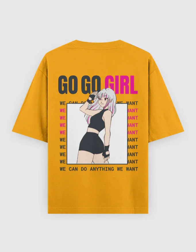 Go Go Girl Graphic Oversized Classic T-Shirt for Women - Not So Suttle