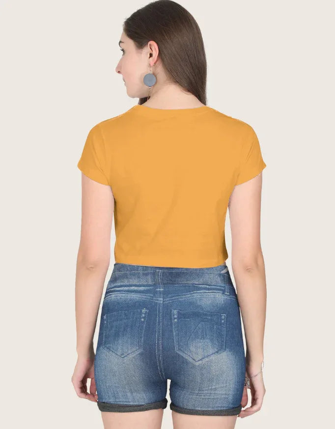Golden Yellow Crop Top - Not So Suttle