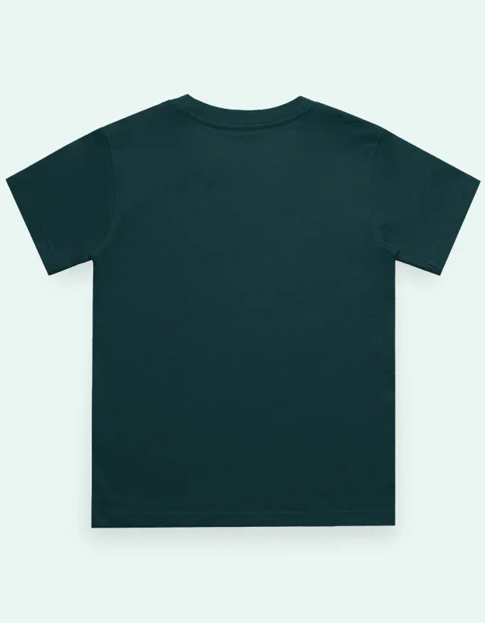 Boy's Crew Neck T-Shirt Petrol Blue - Not So Suttle