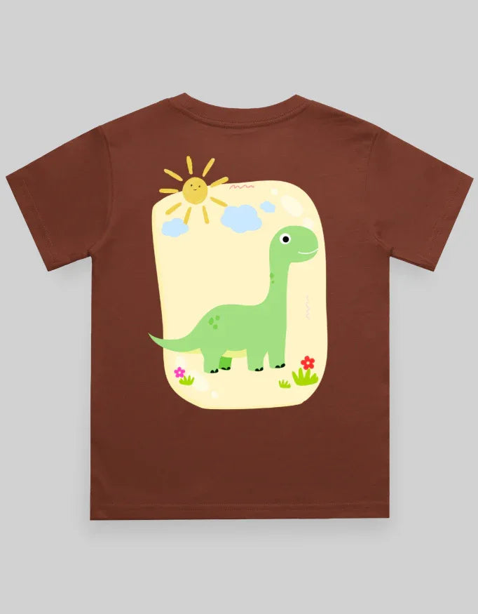 Dino Sun Graphics T-Shirt for Boys - Not So Suttle