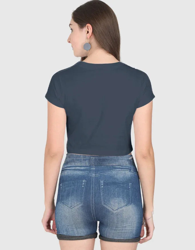 Up to the Stars Graphic Crop Top for Women - Not So Suttle