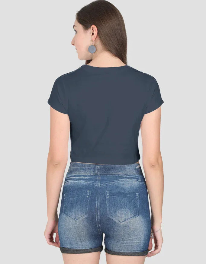 Think Graphic Crop Top for Women - Not So Suttle