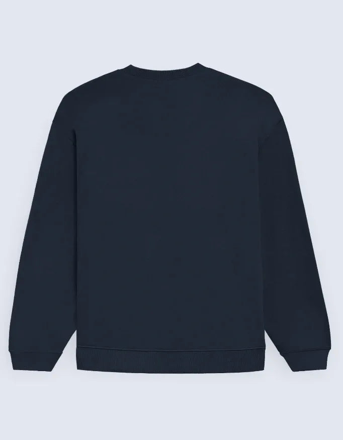 Navy Blue Oversized Sweatshirt - Not So Suttle