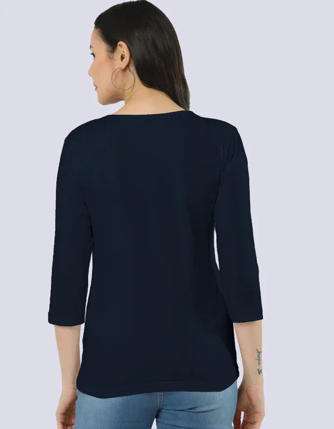 Navy Blue Long Sleeve Tee - Not So Suttle
