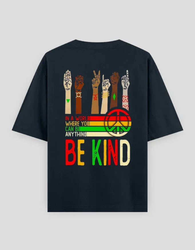 Be Kind Graphic Oversized Classic T-Shirt for Men - Not So Suttle