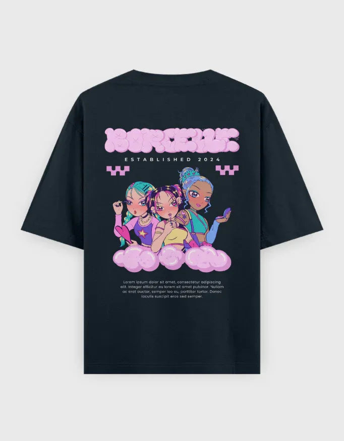 Borocelle Graphic Oversized Classic T-Shirt for Women - Not So Suttle