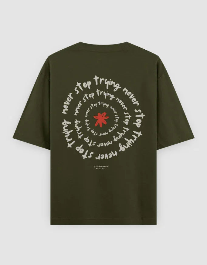 Never Stop Trying Oversized Classic T-Shirt for Women - Not So Suttle