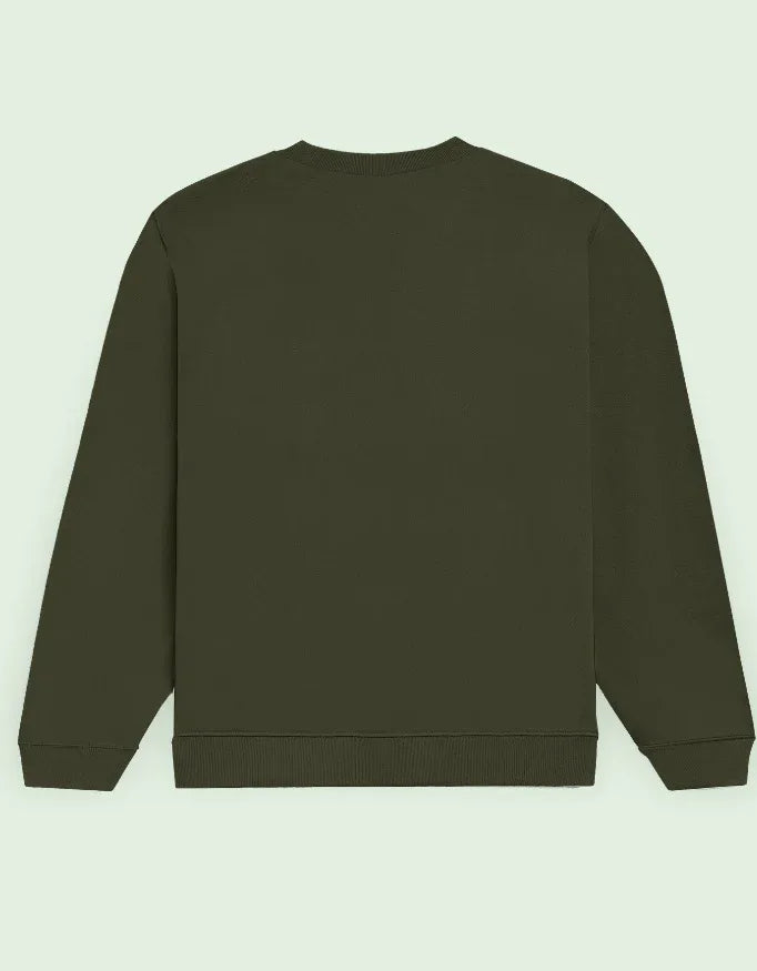 Olive Green Men's Sweatshirt - Not So Suttle