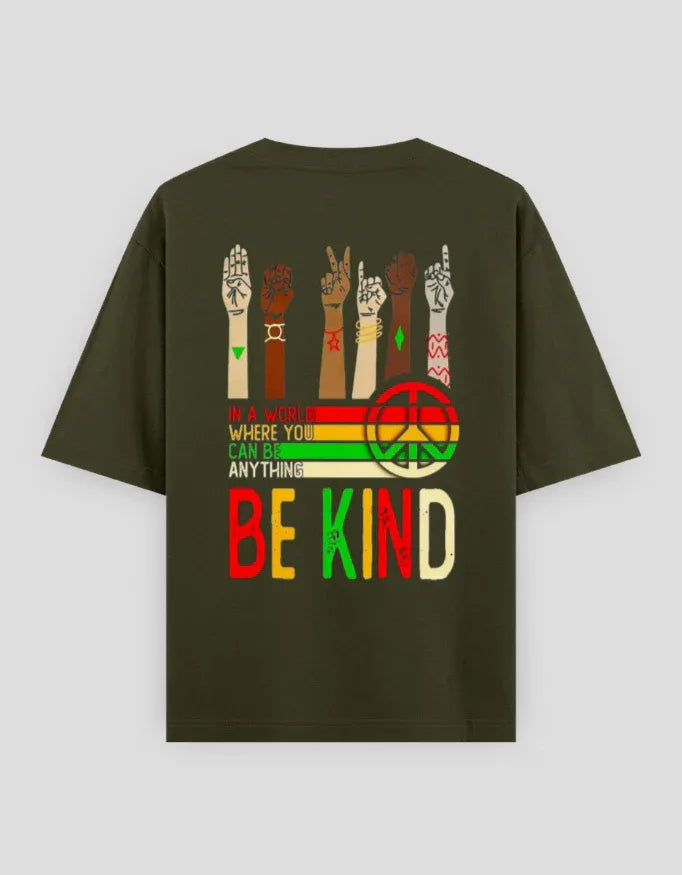 Be Kind Graphic Oversized Classic T-Shirt for Men - Not So Suttle