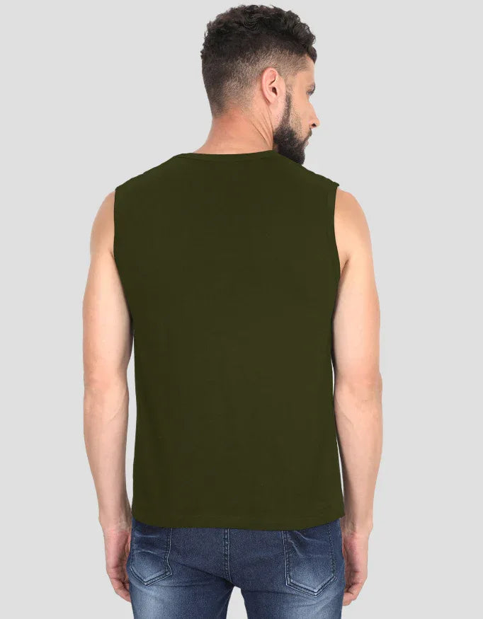 Smile Graphic Sleeveless T-Shirt for Men - Not So Suttle